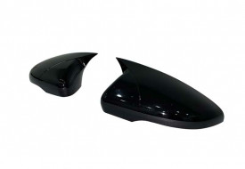 Capace oglinda compatibile cu VW Touran 2010-2015 Negru lucios Batman Style - Img 3