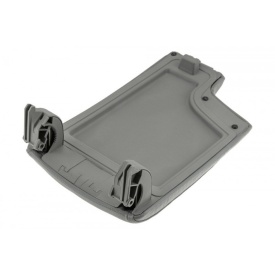 Clapeta capac cotiera cu buton compatibil BMW Seria 3 E90 E91 E92 E93 2004-2012, culoare gri - Img 2