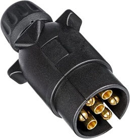 Conector pentru remorca, tata cu 7 pini, 12V, fisa priza remorca plastic