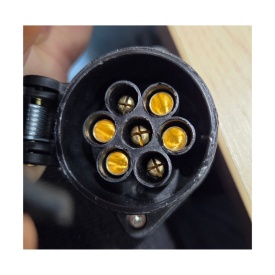 Conector priza pentru remorca, mama cu 7 pini, 12V, fisa priza remorca plastic DAF - Img 3
