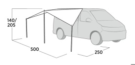 Copertina auto pentru usa laterala van, Easy Camp Lom Tri Canopy - Img 10