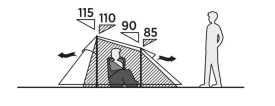 Cort camping tip tunel pentru 3 persoane, Lxlxh 270x210x115 cm, Easy Camp Tent Reindal 3 - Img 6