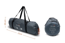 Cort camping tip tunel pentru 4 persoane, Lxlxh 460x260x185mm, Easy Camp Skarvan 4 - Img 6