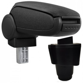 Cotiera auto compatibila Dacia Logan II 2017-> Negru Material Textil - Img 1