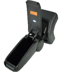 Cotiera auto dedicata Ford Focus II 2005-2011, negru, imitatie de piele - Img 2