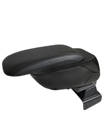 Cotiera auto neagra compatibila Skoda Fabia II 2007-2014, piele ecologica - Img 2