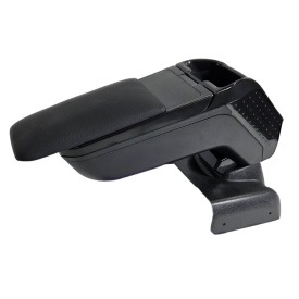 Cotiera auto neagra cu buzunar compatibila Ford Focus III 2011-2018, piele ecologica - Img 9