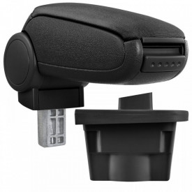 Cotiera auto Opel Astra J 2009-2015, negru, material textil - Img 1