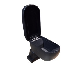 Cotiera auto VW Passat B5 1996-2001, negru, imitatie de piele - Img 6