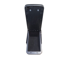 Cotiera universala Premium Luxury, cu inaltime ajustabila, interior capitonat si iluminat, porturi USB si suport pahar, piele ecologica - Img 5