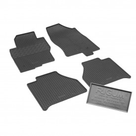 Covorase auto cauciuc Nissan Navara, caroserie Pick-up, 2010-2015, Dubla Cabina, RIGUM - Img 1