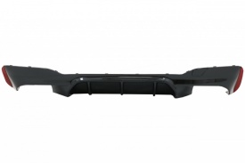 Difuzor Bara Spate compatibil cu BMW Seria 5 G30 G31 2017-> M5 Design Negru Lucios - Img 2