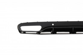 Difuzor Bara Spate compatibil cu Mercedes C-Class C205 A205 Coupe Cabriolet 2014-2019 C63 Edition 1 Design Negru Lucios - Img 2