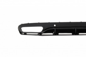 Difuzor Bara Spate compatibil cu Mercedes C-Class C205 A205 Coupe Cabriolet 2014-2019 C63 Edition 1 Design Negru Lucios - Img 7