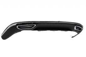 Difuzor Bara Spate compatibil cu VW Passat B8 3G 2015-2019 R Line Dubla Evacuare negru, Produs Deteriorat - Img 2
