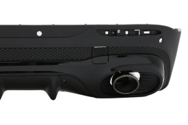 Difuzor Bara Spate cu Ornamente Evacuare compatibil cu Mercedes GLB X247 SUV 2020-> Night Package - Img 6
