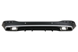 Difuzor Bara Spate cu Ornamente Evacuare Crom compatibil cu Mercedes GLE W167 SUV 2019-> GLE 63 Design - Img 1