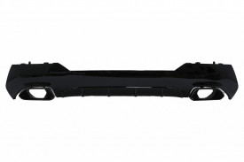 Difuzor Bara Spate cu Ornamente Evacuare Negre compatibil cu BMW 4 Series G22 G23 M Sport 2020-> M440i Design - Img 2