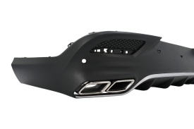 Difuzor Bara Spate cu Ornamente Evacuari Crom compatibil cu Mercedes GLE Coupe C292 Sport Line 2015-2019 GLE63 Design - Img 8