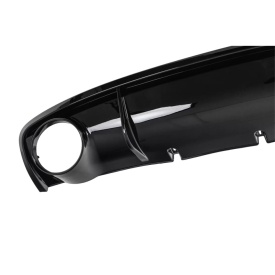 Difuzor Bara Spate cu Ornamente Toba negru lucios compatibil Audi A4 B8 B8.5 Facelift 2012-2015 RS4 Design - Img 7
