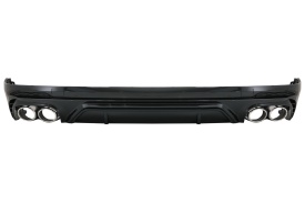 Difuzor Bara Spate Evacuare Dubla compatibil cu Audi Q5 SUV FY S-Line 2018-2020 Evacuari Crom