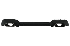 Difuzor Bara Spate Evacuare Dubla si Tobe Ornament Crom compatibil cu BMW Seria 3 G20 G28 Sedan G21 Touring 2019-> M340i M Look - Img 1