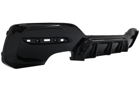 Difuzor Bara Spate Evacuare Dubla Stanga Negru Lucios compatibil cu BMW Seria 1 F20 F21 LCI 2015-2019 - Img 7