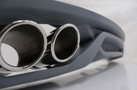 Difuzor Bara Spate si Ornamente Evacuare compatibil cu AUDI A4 B8 Facelift 2012-2015 AB-Design - Img 6
