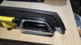 Difuzor bara spate universal , ELITE PLUS B Design, negru mat cu galben, PRODUS DETERIORAT - Img 4
