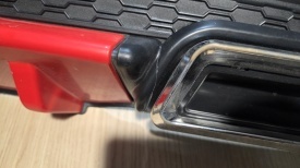 Difuzor bara spate universal , ELITE PLUS B Design, negru mat cu rosu, PRODUS DETERIORAT - Img 3