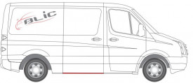 Element reparatie prag MERCEDES SPRINTER W906, spate parte dreapta (model scurt, lungime 131cm) - Img 2