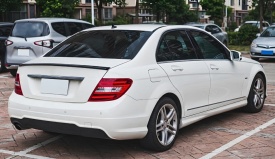 Eleron Portbagaj compatibil cu Mercedes clasa C W204 2007-2014, AMG Design, plastic negru lucios - Img 2