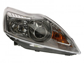 Far Dreapta D1S/H1, electric, cu motor, culoare cromat compatibil FORD FOCUS II 2005-2011