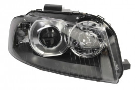 Far Dreapta D2S/H7, electric, cu motor, culoare negru compatibil AUDI A3 8P 2003-2005