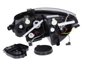 Far Dreapta H1/H7, electric, fara motor, culoare negru compatibil SEAT LEON 2009-2012 - Img 3
