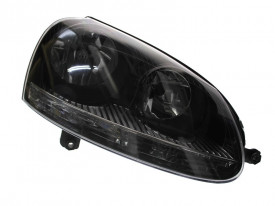 Far Dreapta H7/H7, electric, cu motor, culoare negru compatibil VW GOLF V 2003-2008 - Img 1