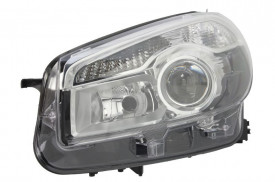 Far Stanga D1S/H7, electric, cu motor, culoare cromat, culoare semnalizator transparent compatibil NISSAN QASHQAI I 2010-2013 - Img 1