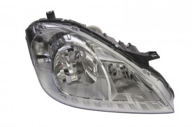 Far Stanga H7/H7, pneumatic, cu motor, culoare cromat compatibil MERCEDES clasa A W169 2008-2012