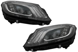 Faruri Full LED compatibil cu Mercedes S-Class W222 Maybach X222 (2013-2017) Facelift Design - Img 1