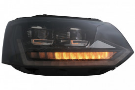 Faruri Full LED compatibil cu VW Transporter T5 Multivan Facelift 2010-2015 cu Semnal Dinamic Secvential - Img 6