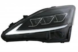 Faruri Full LED Semnal Dinamic compatibil cu LEXUS XE20 (2006-2013) Negru - Img 3