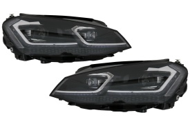 Faruri LED Bi-Xenon Look compatibil cu VW Golf 7 VII (2012-2017) Facelift G7.5 R Line Design cu Semnal Dinamic - Img 1