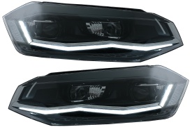 Faruri LED compatibil cu VW Polo AW MK6 (2018-2020 ) Semnal Dinamic Secvential