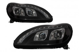Faruri LED DRL compatibil cu MERCEDES Benz W220 S Class 1998-2005 Negru