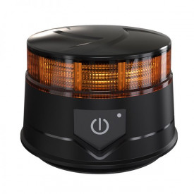 Girofar LED, prindere cu magnet, 14W, 12-24 V, cu acumulator, buton on-off si telecomanda, E-Mark - Img 2