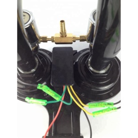 Goarne auto, Camion, TIR, Negru, cu Supapa, 12V-24V, lung. 35 cm - Img 3
