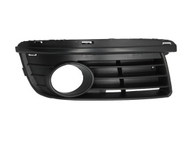 Grila auto bara fata compatibil cu VW Golf V 2003-2009, VW Jetta 2005-2010, montare partea dreapta, culoare negru, cu gaura proiector ceata
