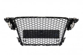 Grila Centrala compatibil Audi A5 8T 2007-2011 RS Design Negru Lucios - Img 3