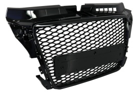 Grila Centrala compatibil cu AUDI A3 8P Facelift 2007-2012 RS Design Negru Lucios - Img 6