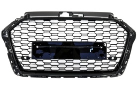 Grila Centrala compatibil cu AUDI A3 8V Facelift 2016-2019, RS3 Design Negru Lucios
